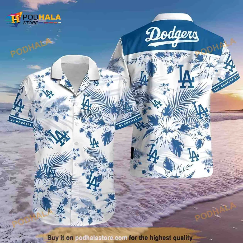Los Angeles Dodgers Aloha Shirt, Tropical Hawaiian Shirt For Fans