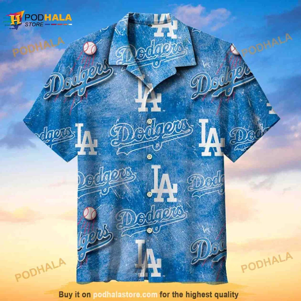 Los Angeles Dodgers Hawaiian Shirt With Fun Baseball Graphics