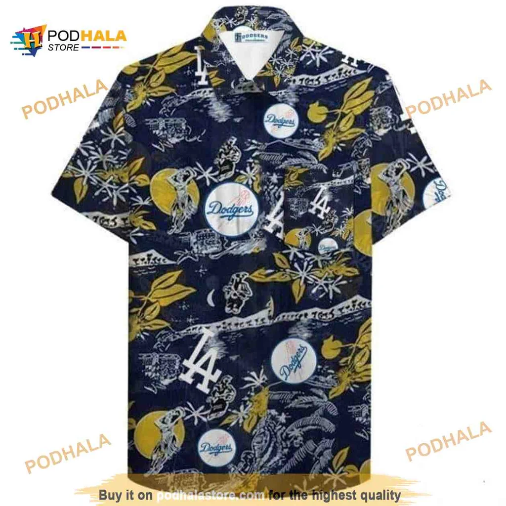Los Angeles Dodgers Tropical Hawaiian Shirt, Summer Aloha Style For Fans