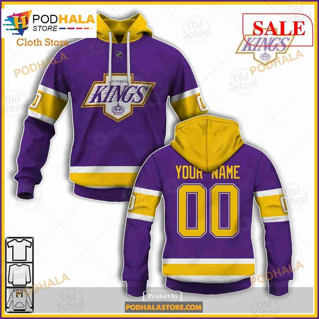 Los Angeles Kings 3d Hoodie With Custom Name And Number