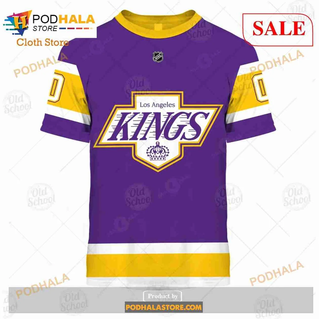 Los Angeles Kings AOP Hoodie With Custom Name And Number Los Angeles Kings AOP Hoodie With Custom Name And Number
