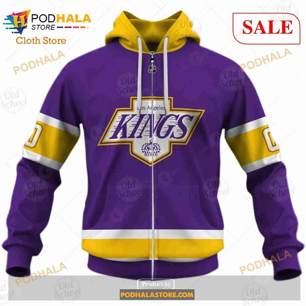 Los Angeles Kings 3d Hoodie With Custom Name And Number - Product View 5 Los Angeles Kings 3d Hoodie With Custom Name And Number - Product View 5