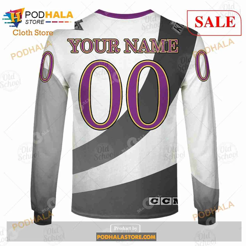 Los Angeles Kings Vintage Hoodie Featuring Fierce Purple Lion Design - Product View 8 Los Angeles Kings Vintage Hoodie Featuring Fierce Purple Lion Design - Product View 8