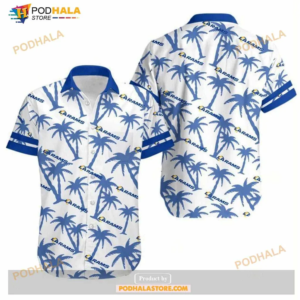 Los Angeles Rams Palm Tree Hawaiian Shirt For Casual Summer Style