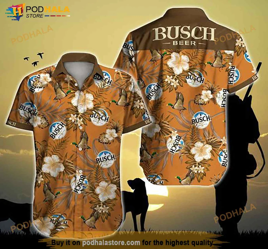 Mallard Duck Hawaiian Shirt With Tropical Hibiscus And Palm Leaf Design