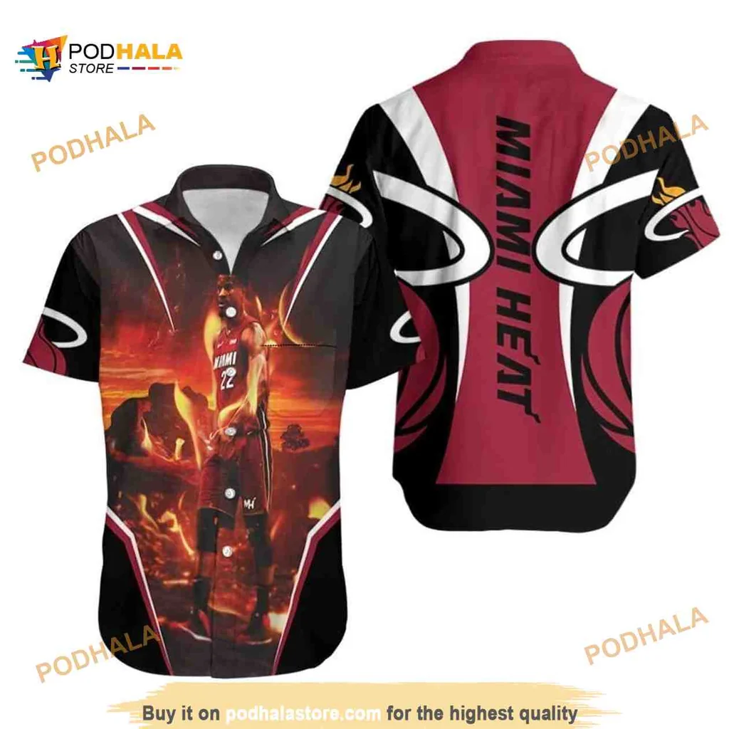 Miami Heat Basketball Fan Hawaiian Shirt With Jimmy Butler Design