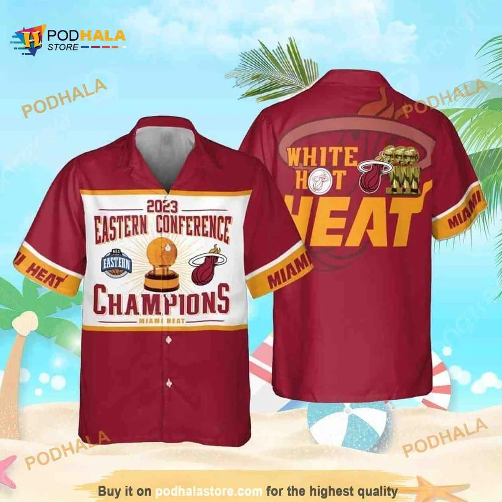 Miami Heat Champions Hawaiian Shirt, 2023 Eastern Conference Celebration
