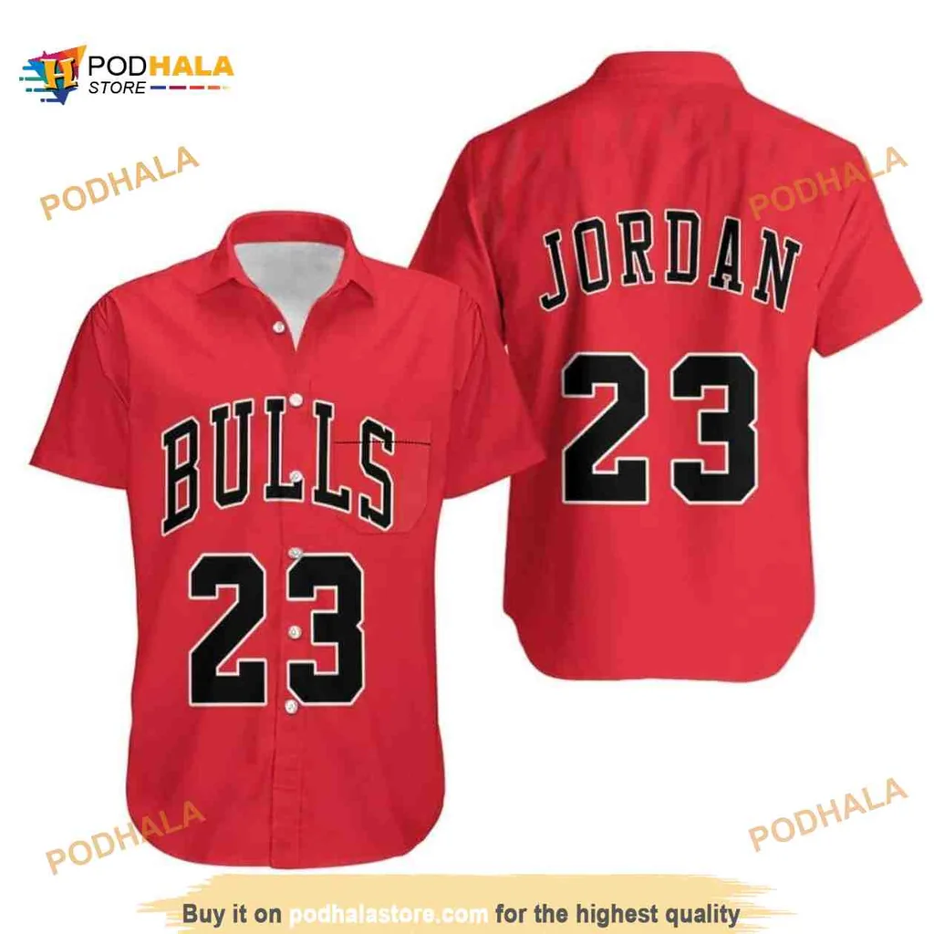 Michael Jordan Chicago Bulls Hawaiian Shirt With Bold Design