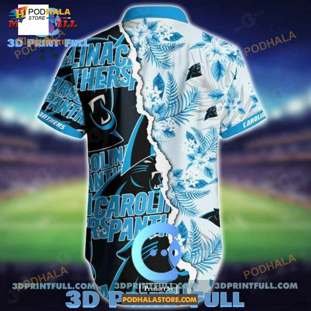 Mickey Mouse Carolina Panthers Aloha Shirt, Fun All Over Print Design Mickey Mouse Carolina Panthers Aloha Shirt, Fun All Over Print Design