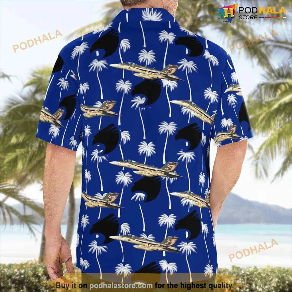 Military Aircraft Tropical Shirt Featuring Boeing F/a 18e Super Hornet Military Aircraft Tropical Shirt Featuring Boeing F/a 18e Super Hornet