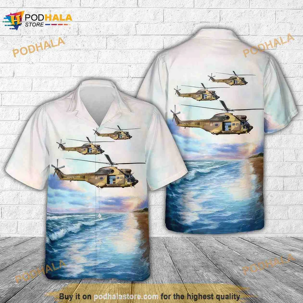 Military Helicopters Ocean Hawaiian Shirt, 4th Of July Adventure