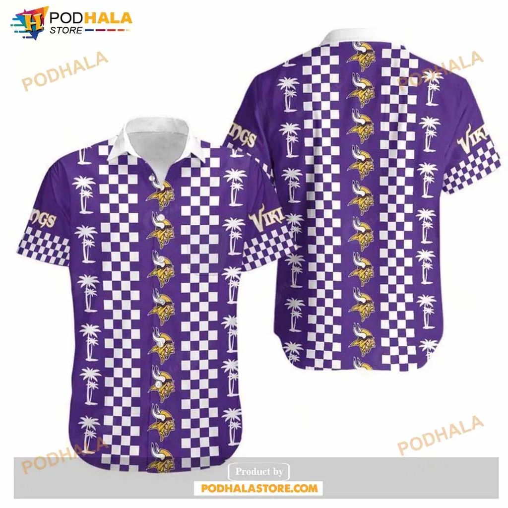 Minnesota Vikings Coconut Trees Hawaiian Shirt With Tropical Vibe