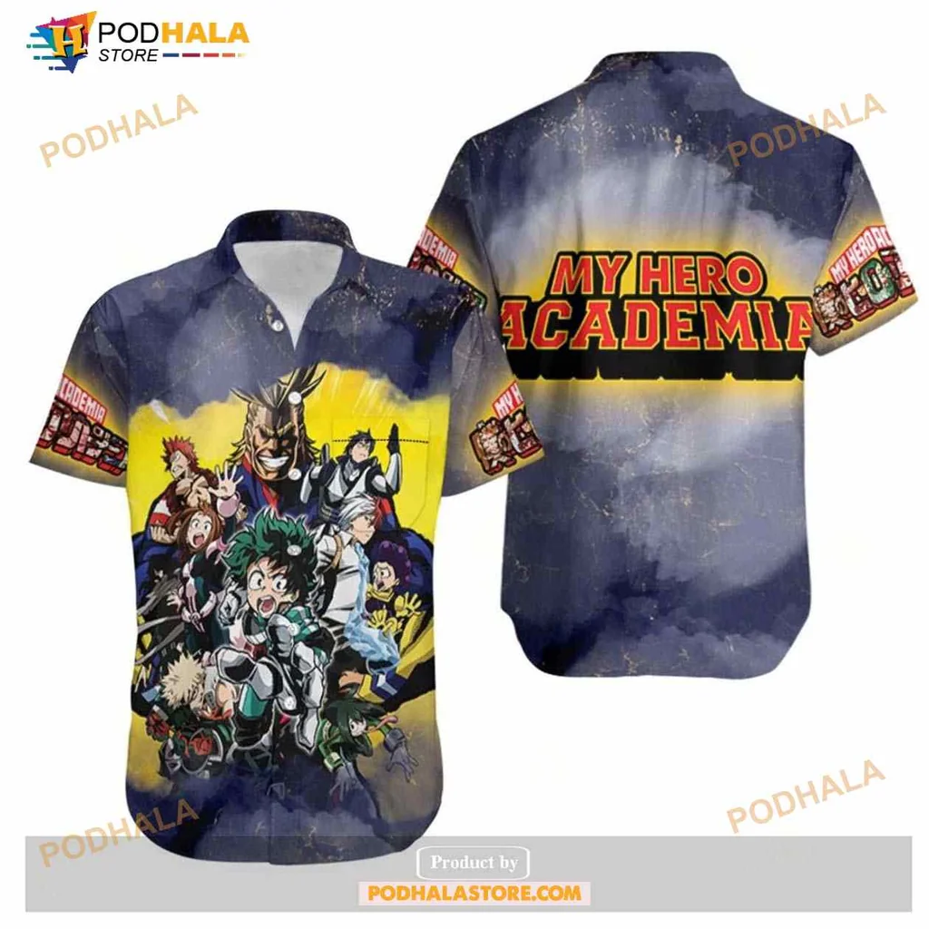 My Hero Academia Hawaiian Shirt Featuring Main And Villain Characters