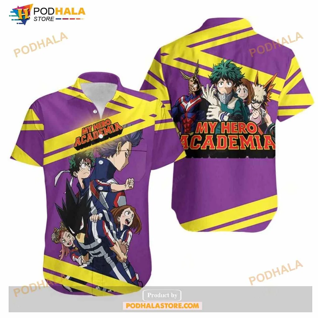 My Hero Academia Hawaiian Shirt Featuring Midoriya Izuku And Todoroki Shouto