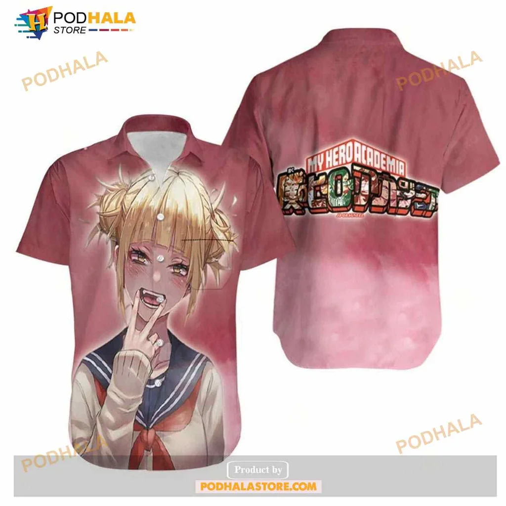 My Hero Academia Toga Himiko Hawaiian Shirt, Colorful Anime Design