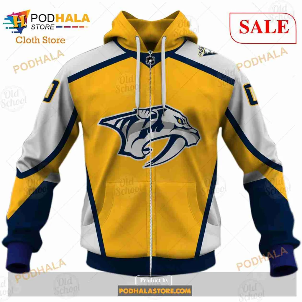 Nashville Predators 3d Hoodie, Custom Name And Number Sweatshirt - Product View 5 Nashville Predators 3d Hoodie, Custom Name And Number Sweatshirt - Product View 5