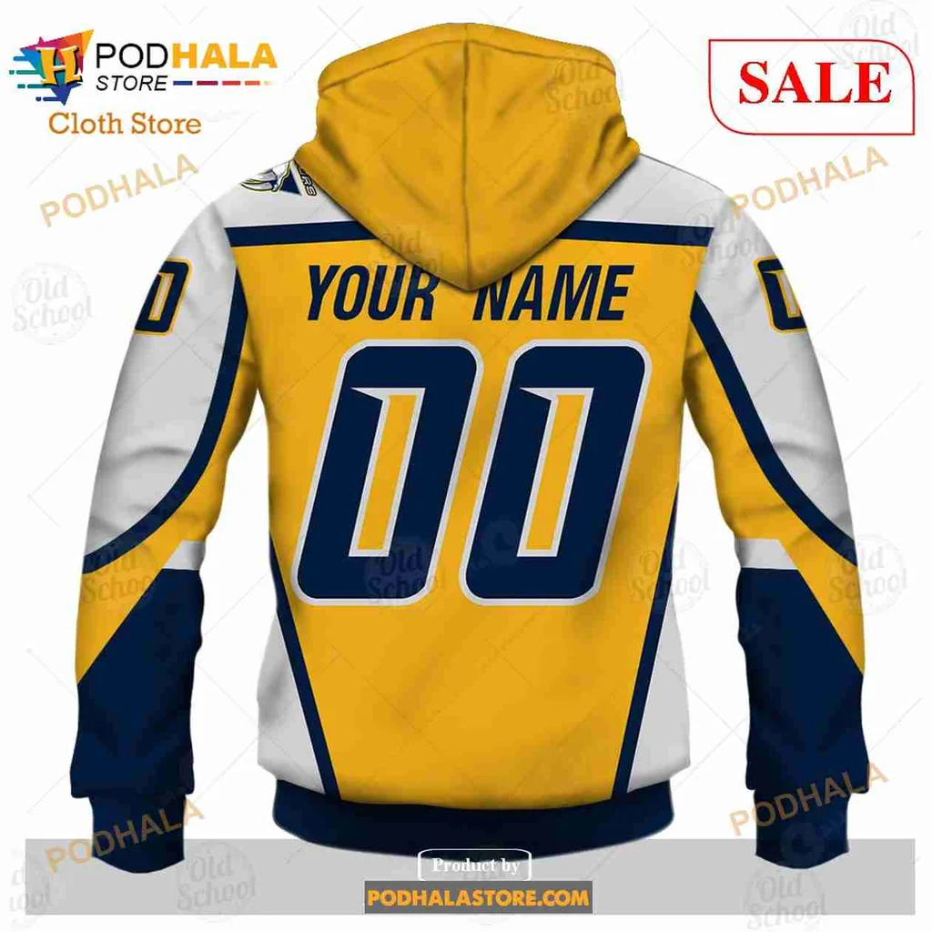 Nashville Predators 3d Hoodie, Custom Name And Number Sweatshirt - Product View 6 Nashville Predators 3d Hoodie, Custom Name And Number Sweatshirt - Product View 6
