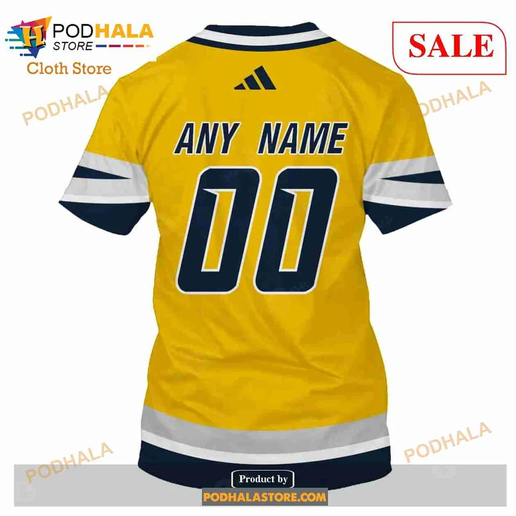 Nashville Predators 3d Hoodie With Fierce Predator Graphic - Product View 7 Nashville Predators 3d Hoodie With Fierce Predator Graphic - Product View 7