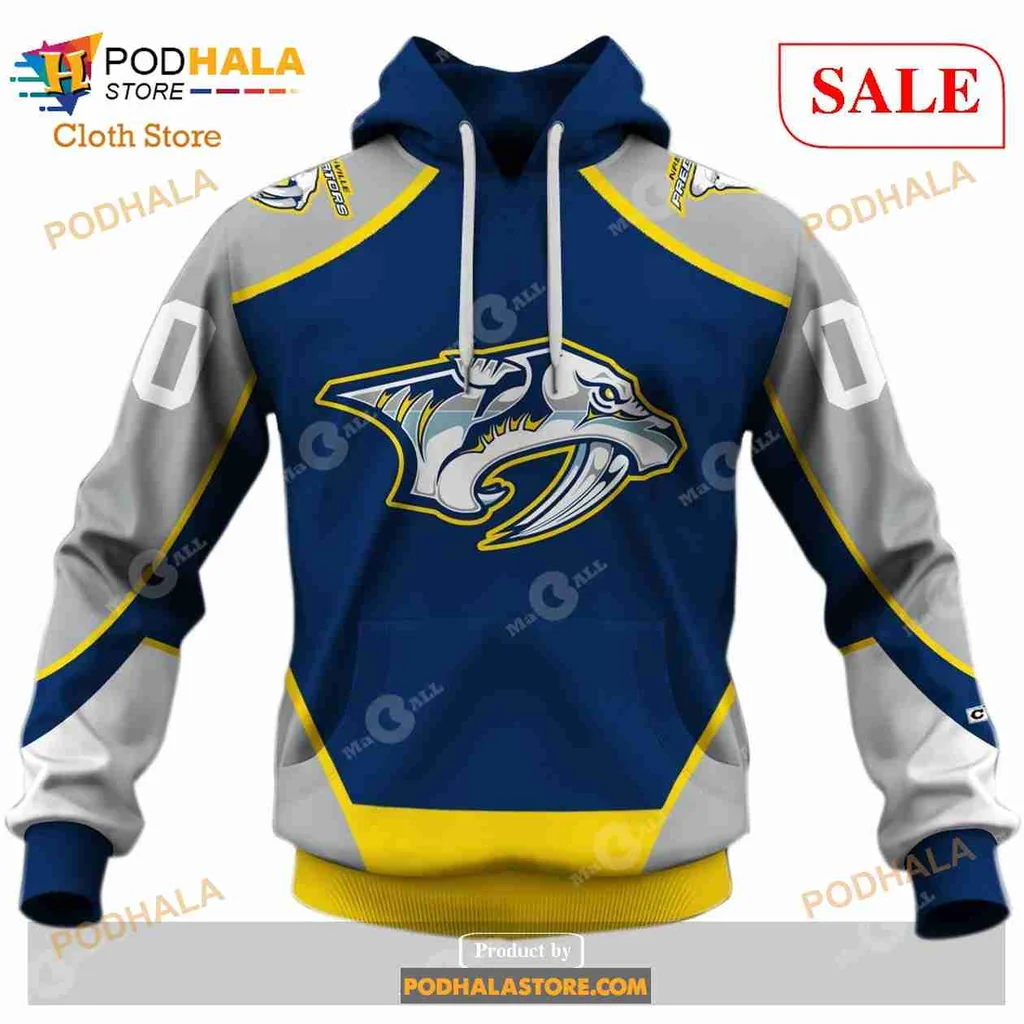 Nashville Predators Fish 3d Hoodie With Fierce Graphic Design