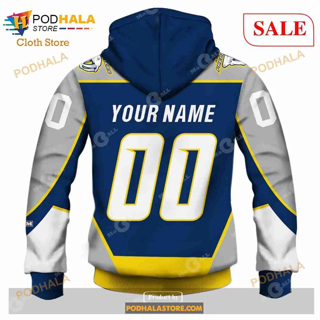 Nashville Predators Fish 3d Hoodie With Fierce Graphic Design - Product View 5 Nashville Predators Fish 3d Hoodie With Fierce Graphic Design - Product View 5
