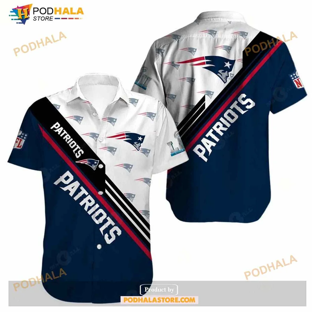 New England Patriots Funny Hawaiian Shirt With Bold Team Colors