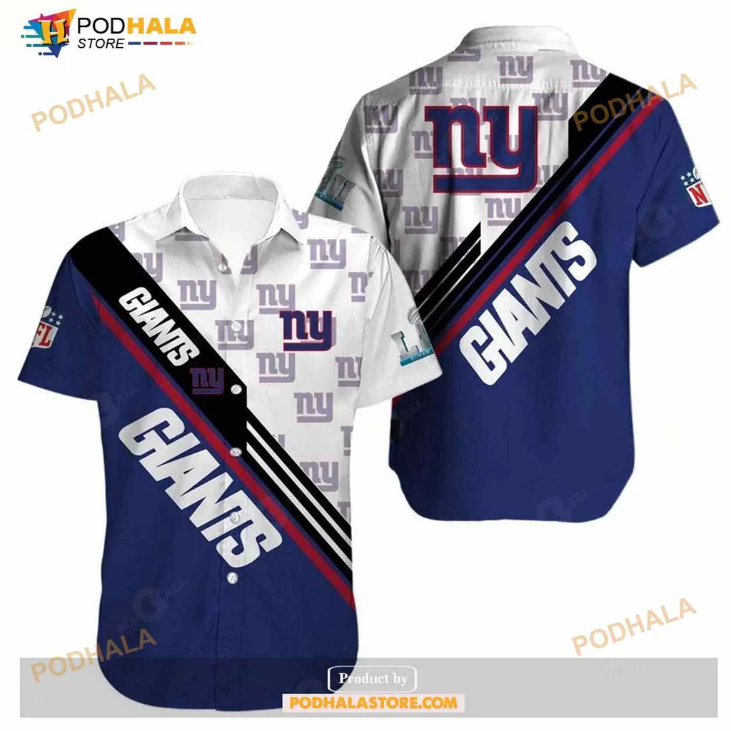 New York Giants Hawaiian Shirt With Bold Team Spirit Design