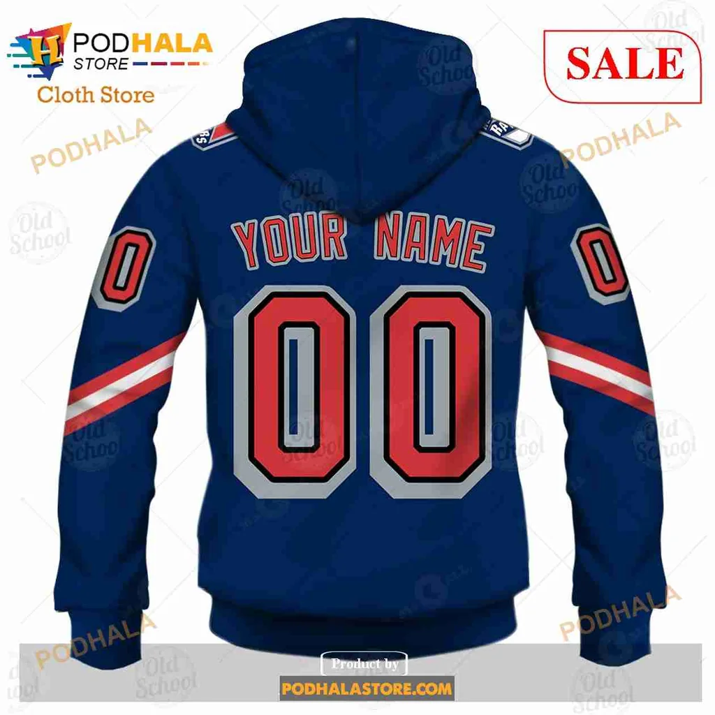 New York Rangers 3d Hoodie Featuring Statue Of Liberty Design - Product View 6 New York Rangers 3d Hoodie Featuring Statue Of Liberty Design - Product View 6