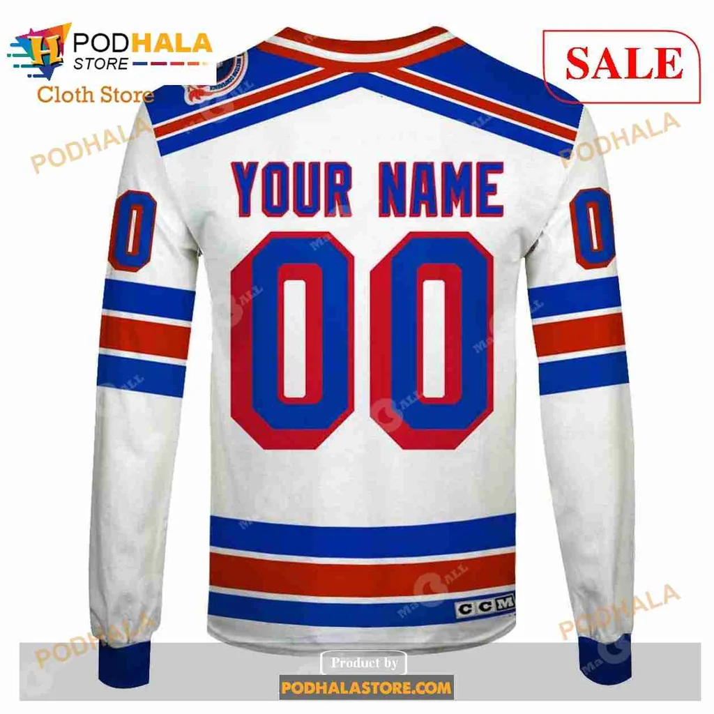 New York Rangers Vintage Hoodie With Bold Team Spirit Design - Product View 7 New York Rangers Vintage Hoodie With Bold Team Spirit Design - Product View 7