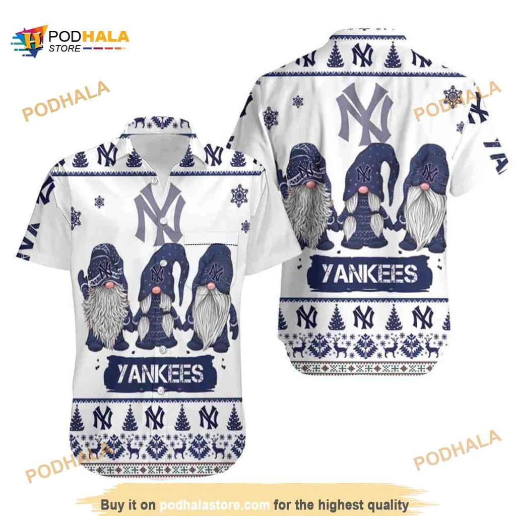 New York Yankees Gnomes Hawaiian Shirt For Baseball Lovers