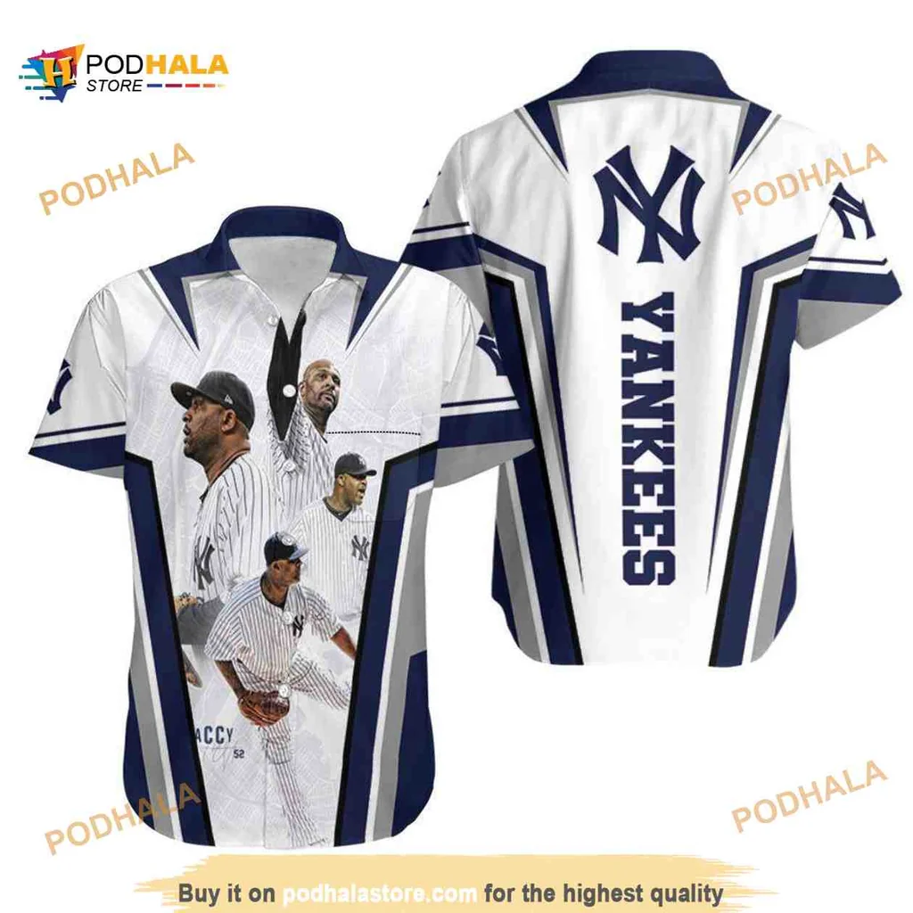 New York Yankees Hawaiian Shirt Featuring Iconic Players In Action