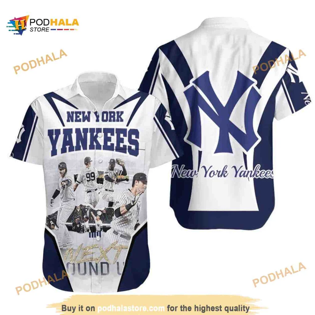 New York Yankees Hawaiian Shirt With Player 99 Design