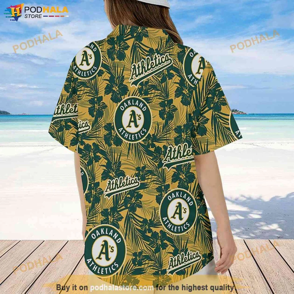 Oakland Athletics Tropical Shirt Tropical Flower Pattern Vacation Gift For Mlb Fans Oakland Athletics Tropical Shirt Tropical Flower Pattern Vacation Gift For Mlb Fans