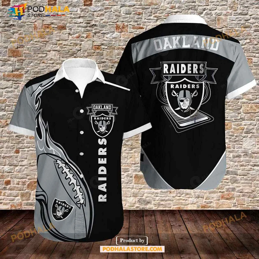 Oakland Raiders Hawaiian Shirt, Funny Sports Design For Fans