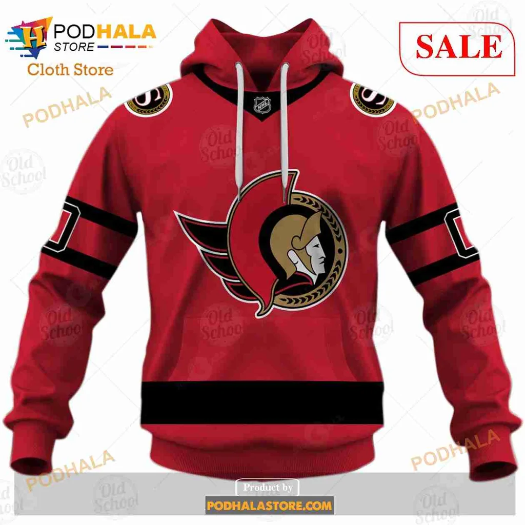 Ottawa Senators All Over Print Hoodie With Custom Name And Number Ottawa Senators All Over Print Hoodie With Custom Name And Number