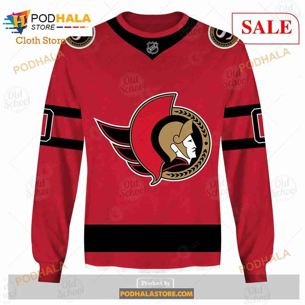 Ottawa Senators 3D Print Hoodie With Custom Name And Number Ottawa Senators 3D Print Hoodie With Custom Name And Number