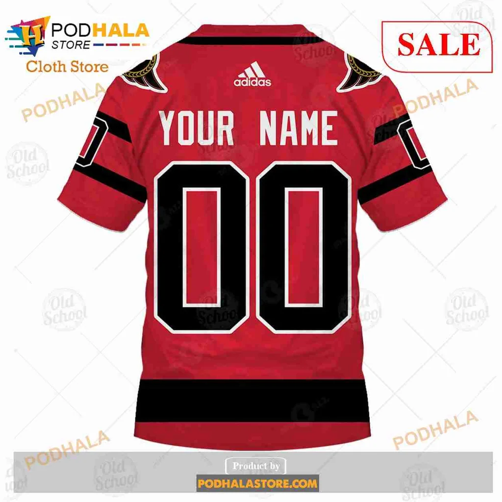 Ottawa Senators 3d Hoodie With Custom Name And Number - Product View 7 Ottawa Senators 3d Hoodie With Custom Name And Number - Product View 7