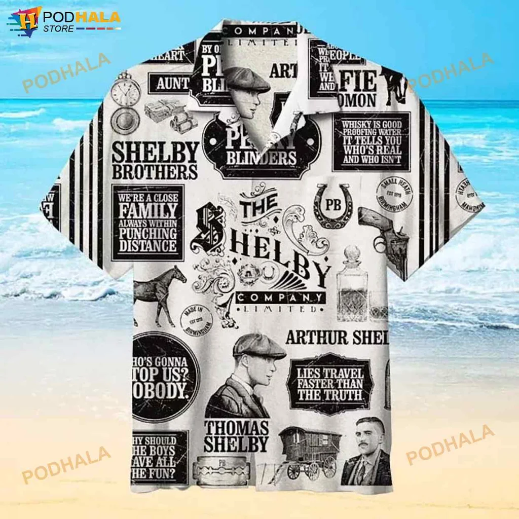 Peaky Blinders Retro Hawaiian Shirt With Shelby Company Limited Design