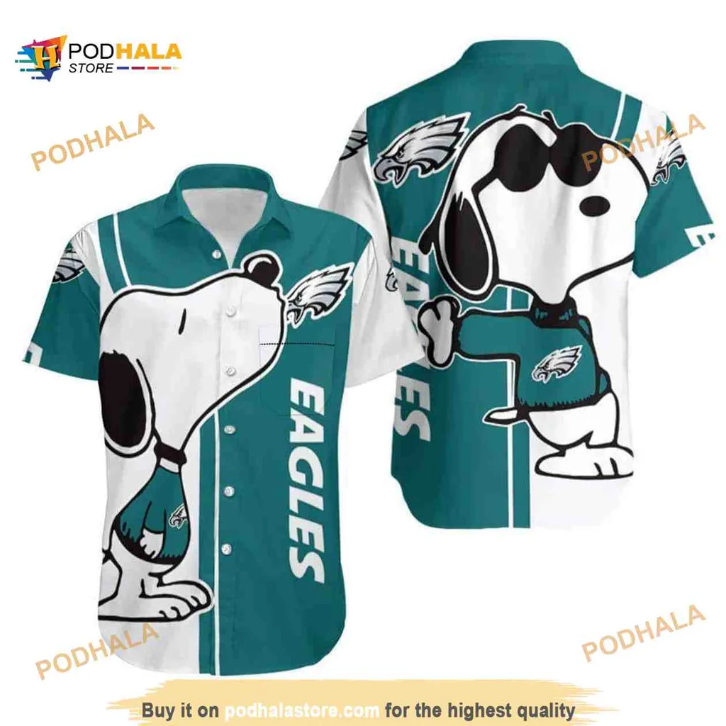 Philadelphia Eagles Beagle Hawaiian Shirt For Football Fans