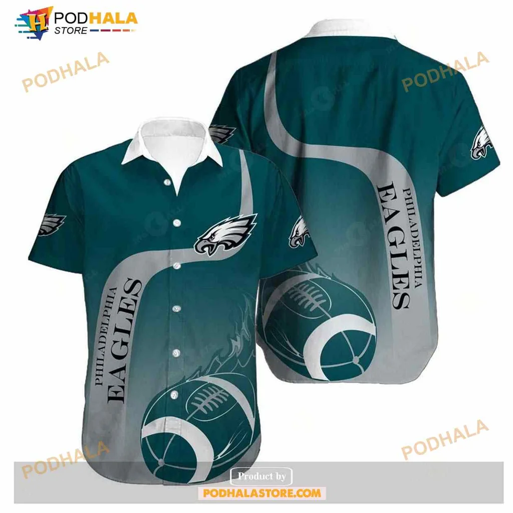 Philadelphia Eagles Fan Hawaiian Shirt With Bold Logo And Vibrant Colors