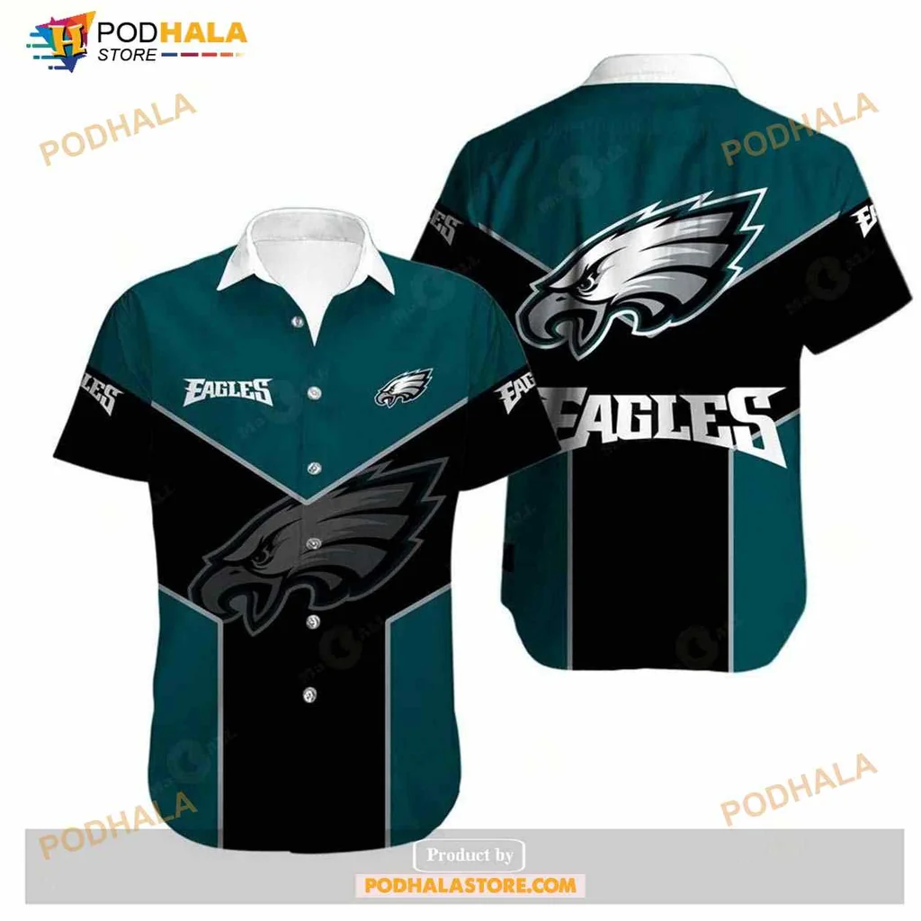 Philadelphia Eagles Fan Hawaiian Shirt With Bold Logo Design
