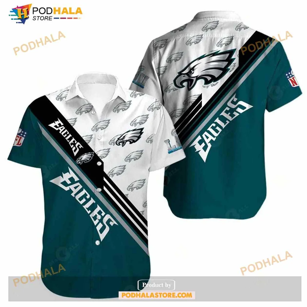 Philadelphia Eagles Hawaiian Shirt Featuring Bold Team Logo And Colors