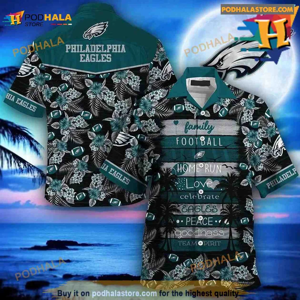 Philadelphia Eagles Hawaiian Shirt Featuring Team Spirit And Family Love