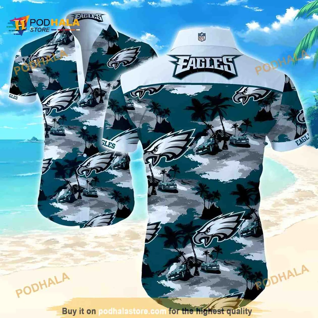 Philadelphia Eagles Tropical Hawaiian Shirt With All Over Print Design