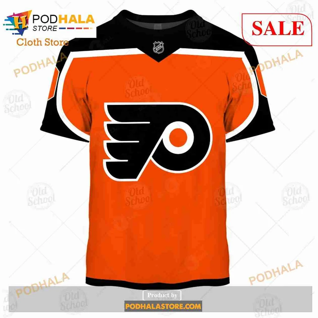 Philadelphia Flyers AOP Hoodie, Custom Name And Number Sweatshirt Philadelphia Flyers AOP Hoodie, Custom Name And Number Sweatshirt