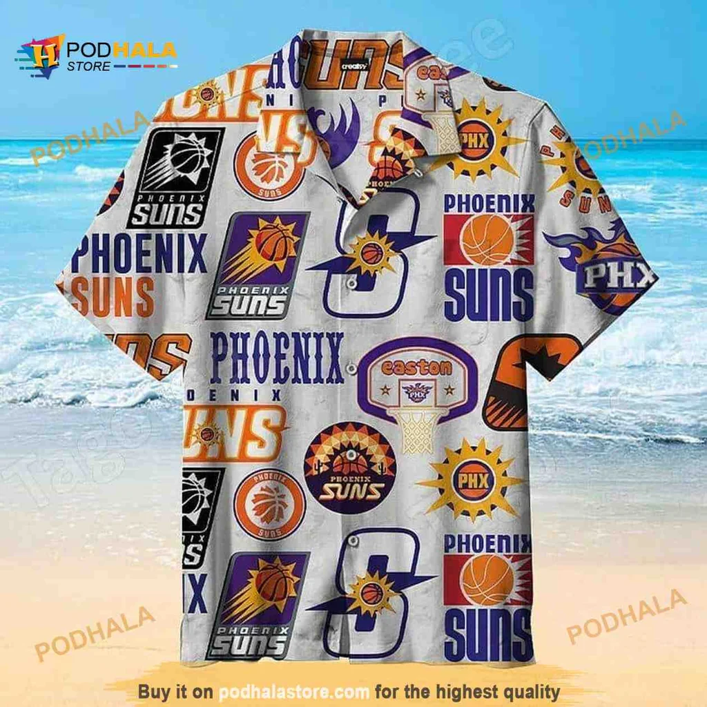 Phoenix Suns Beach Shirt Featuring Vibrant Team Colors And Logo