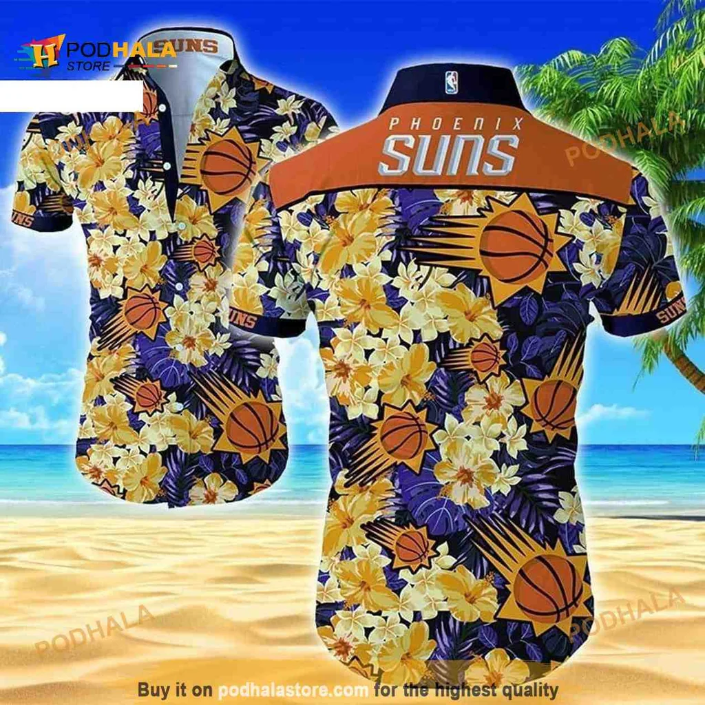 Phoenix Suns Tropical Hawaiian Shirt With Colorful Floral Design