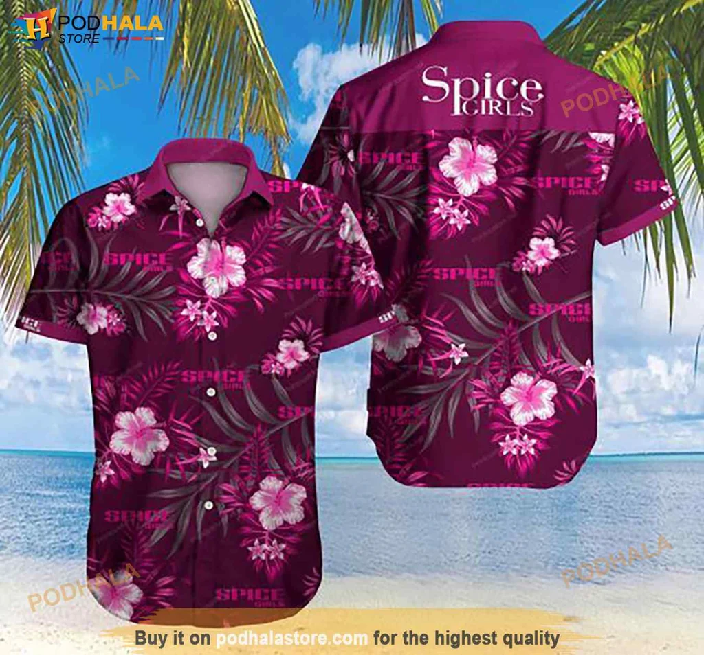 Pink Hibiscus Hawaiian Shirt, Vibrant Floral Design For Fun Beach Outings
