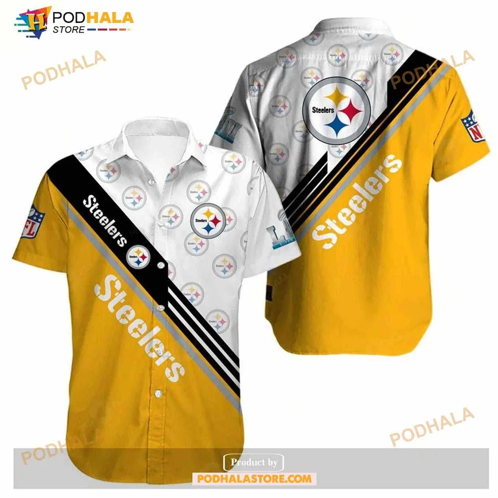 Pittsburgh Steelers Fan Hawaiian Shirt With Bold Black And Gold Design