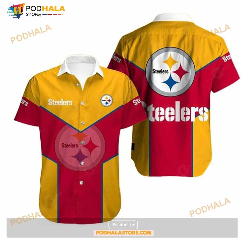 Pittsburgh Steelers Fan Hawaiian Shirt With Bold Logo Design