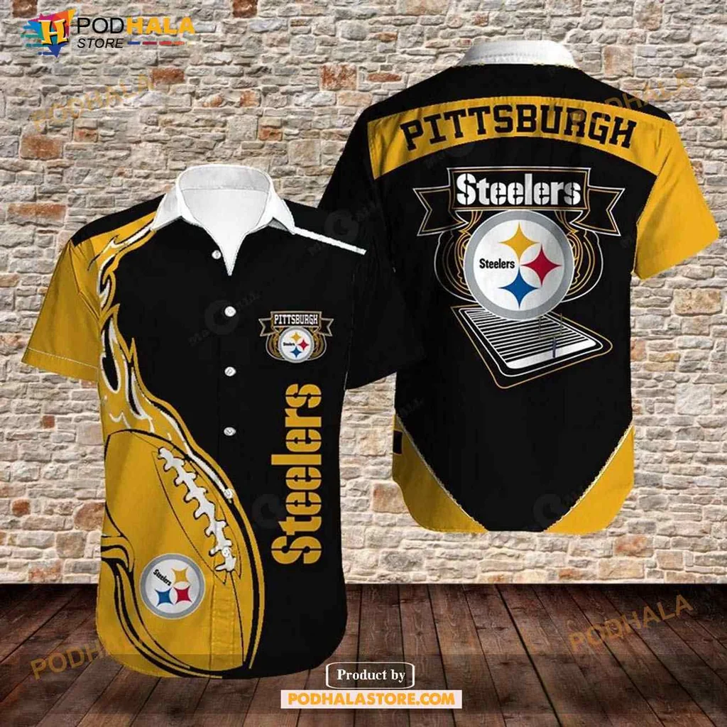 Pittsburgh Steelers Fan Hawaiian Shirt With Bold Team Colors And Logo